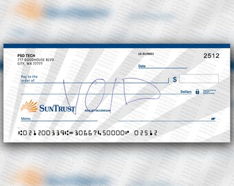 Bank Check Etsy
