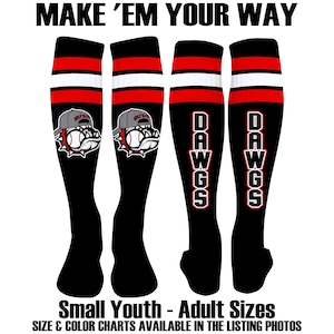 Custom Baseball Socks Knee High Over the Calf