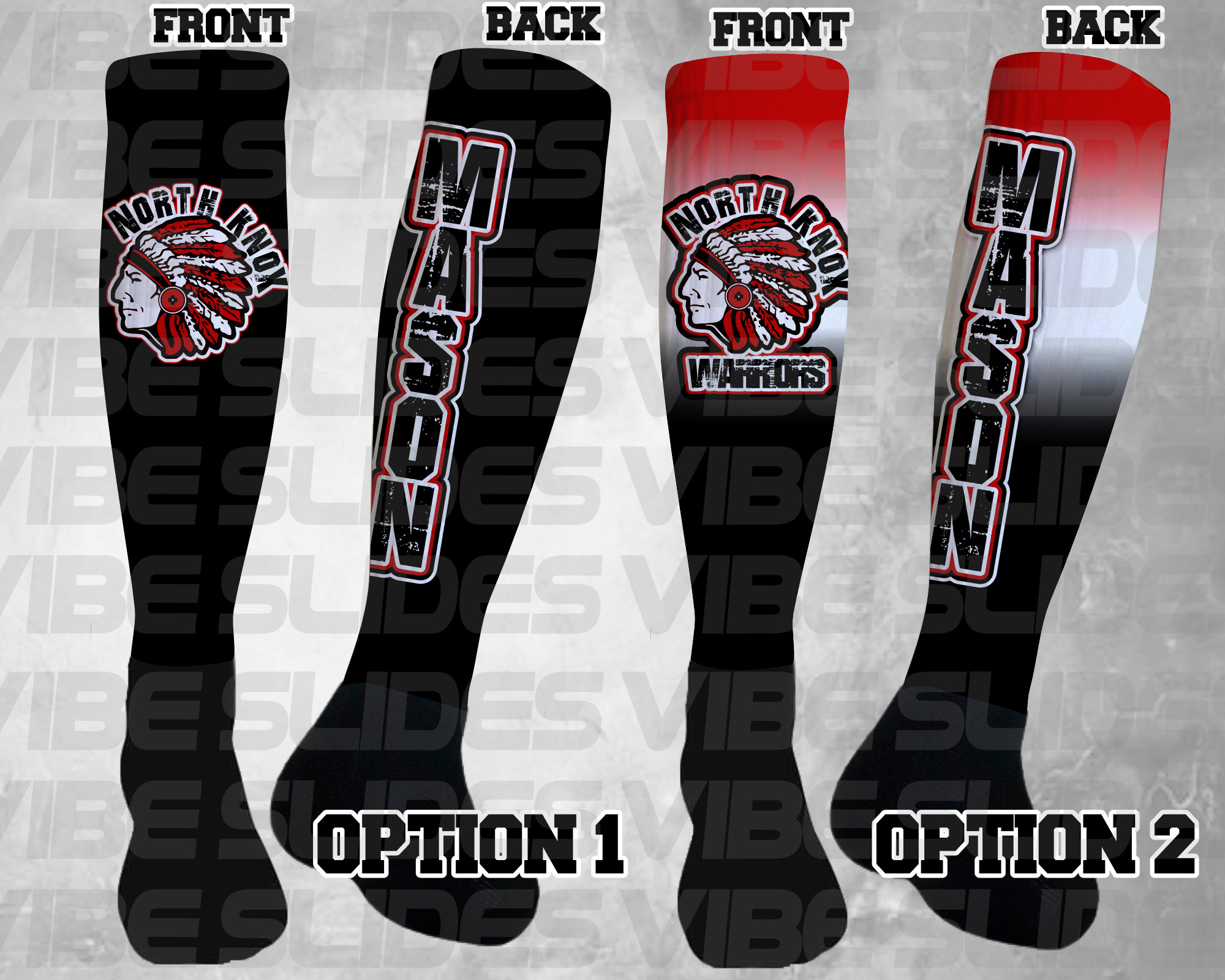 Knox Custom Athletic Knee High Socks • Personalized Compression • Sports Team Baseball Socks Volleyball Softball Basketbal Cheer Football