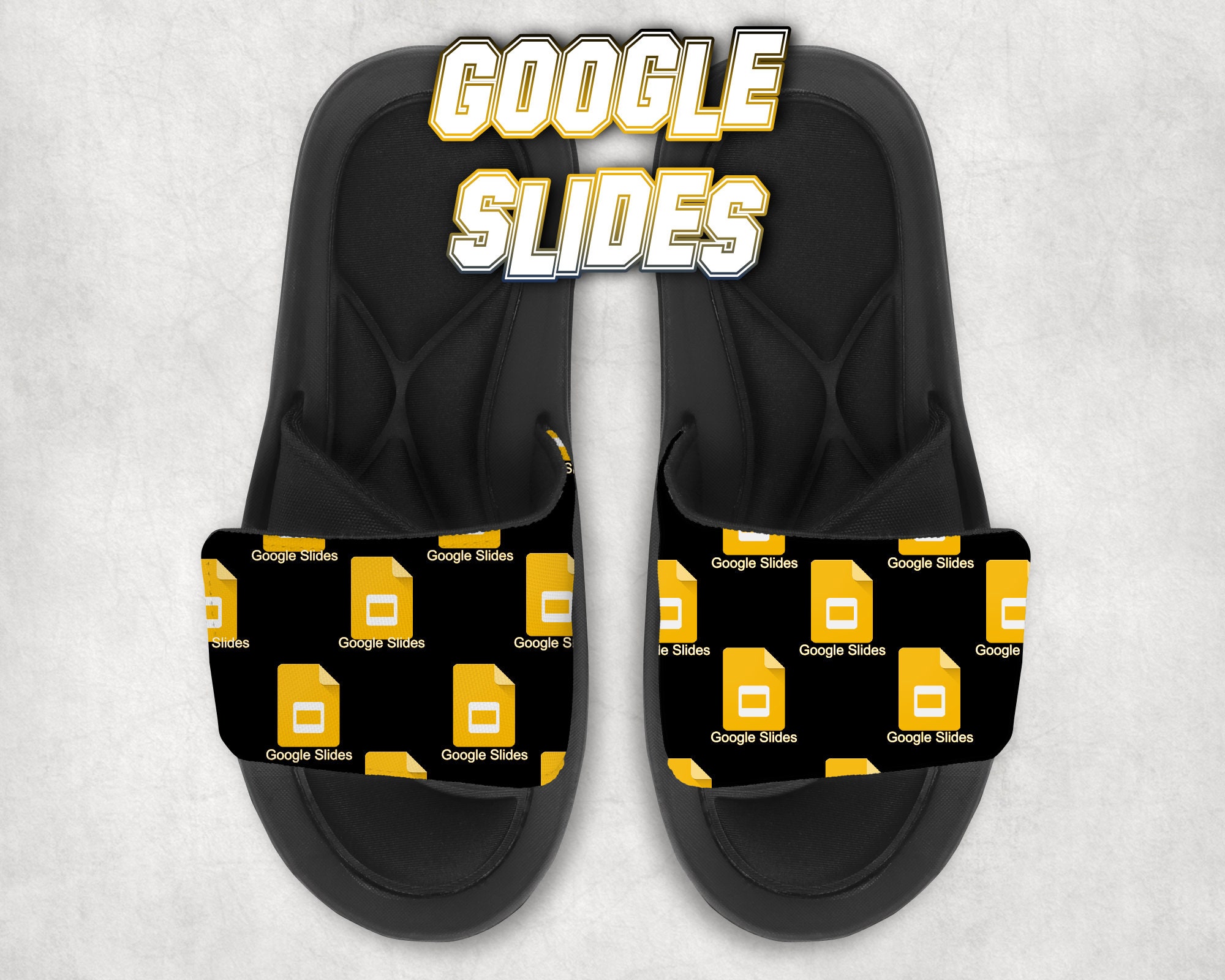 Google Slides Slippers Sandals Flip Flops Memory Foam - Etsy