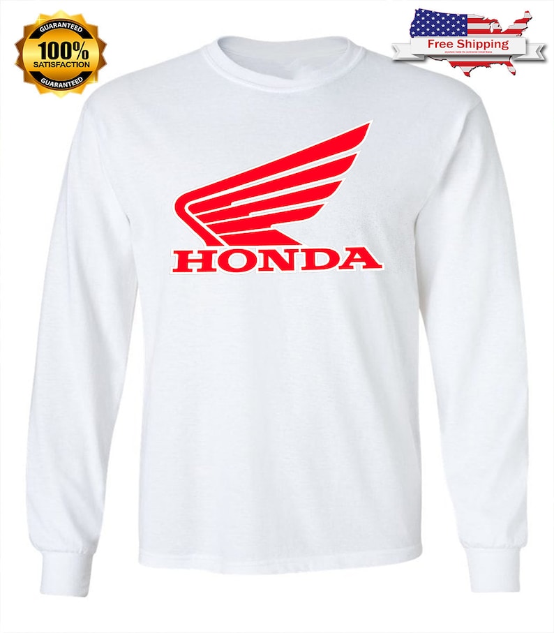 HONDA Wing Long Sleeve TShirt Motorcycle cbr crf Honda Etsy