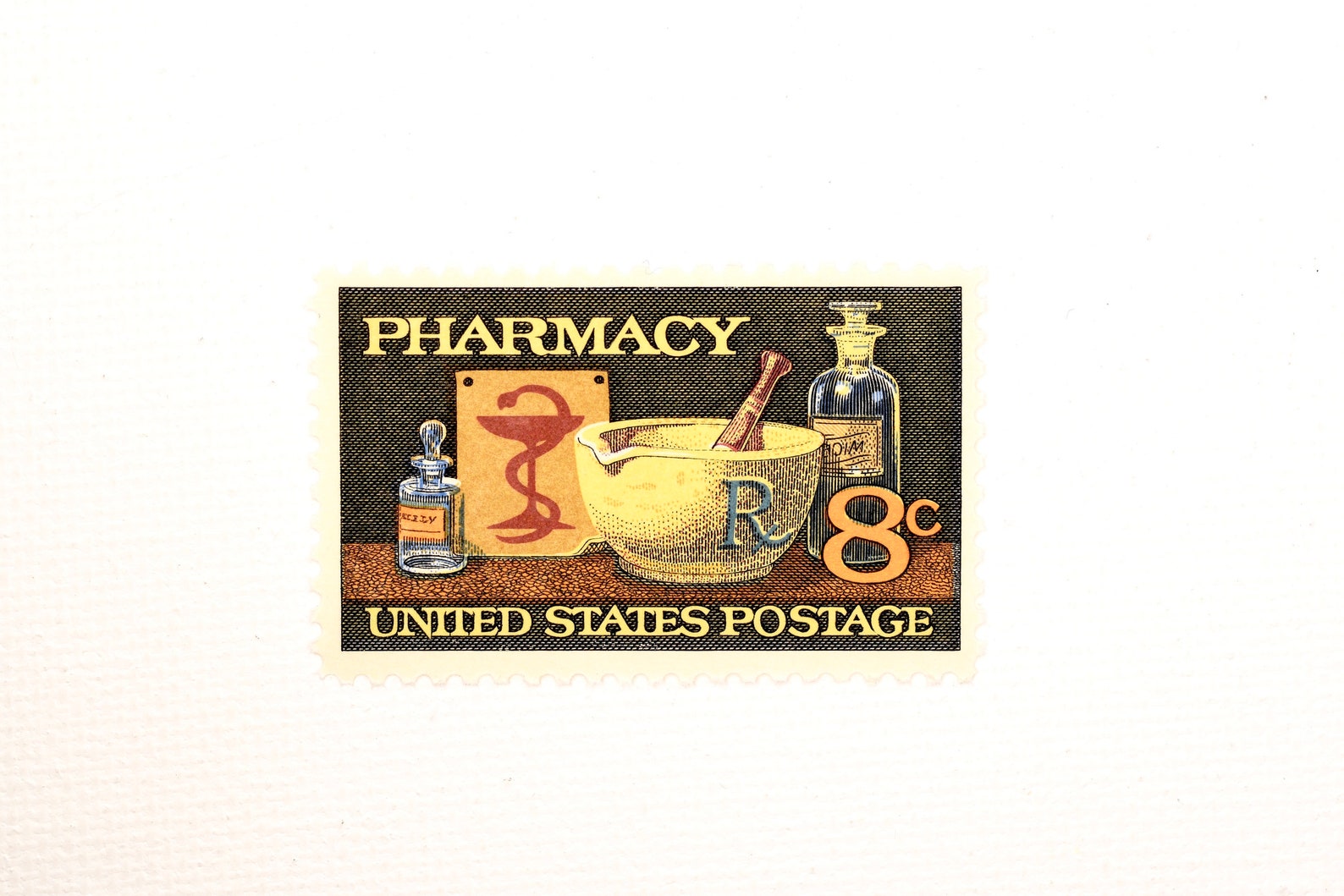 Vintage Pharmacy Science Stamps Unused U.S. Postage for Etsy