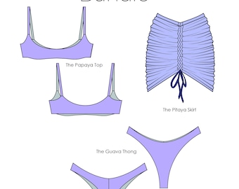 Bikini Vacation Bundle/DIY Swimsuit/ PDF Sewing Pattern