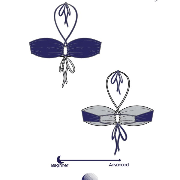 Avocado Multiway Top | DIY Bikini Top | Digital PDF Sewing Pattern