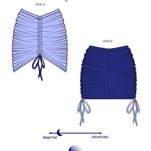 Pitaya Skirt Coverup/DIY Bikini Coverup/ Digital PDF Sewing Pattern