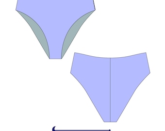 Coconut Bikini Bottom/ DIY Bikini Bottom/ Digital PDF Sewing Pattern