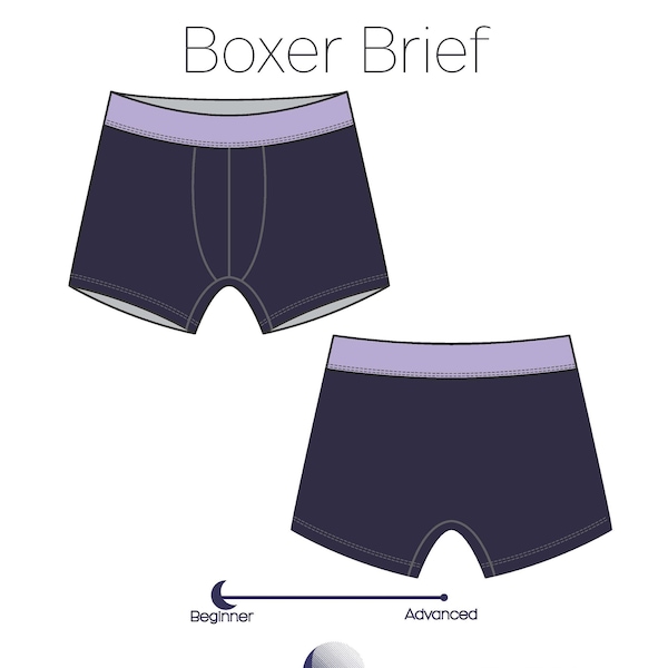 Coriander Boxer Brief/ DIY Underwear/ PDF Sewing Pattern