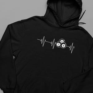 Sudadera con capucha divertida para hombre y mujer con diseño de billar y bola 8