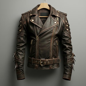 Chaqueta de cuero genuino para hombre, estilo aviador, militar, con solapa y cremallera, color marrón, estilo piloto, estilo vintage.