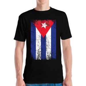 Cuba Distressed Vintage Cuba Flag Cuban T-Shirt For Men Women