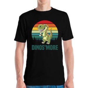 Funny Dinos&#39;more Dinosaur Smore Smores Dino T-Rex Foodie Food Lovers T-Shirt Men Women