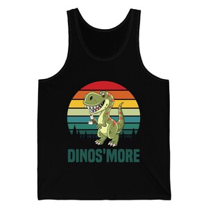 Funny Dinos&#39;more Dinosaur Smore Smores Dino T-Rex Foodie Food Lovers Tank Top Men Women