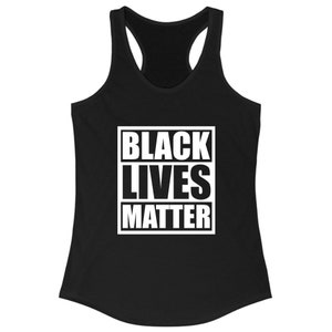 Black Lives Matter Shirt Justice Peace Lover George Floyd Tank Top Women