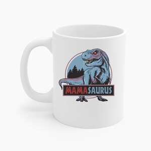 Mamasaurus Divertido T-Rex Dinosaurio Mama Saurus Familia a juego Día de la Madre Taza de café Viajeros