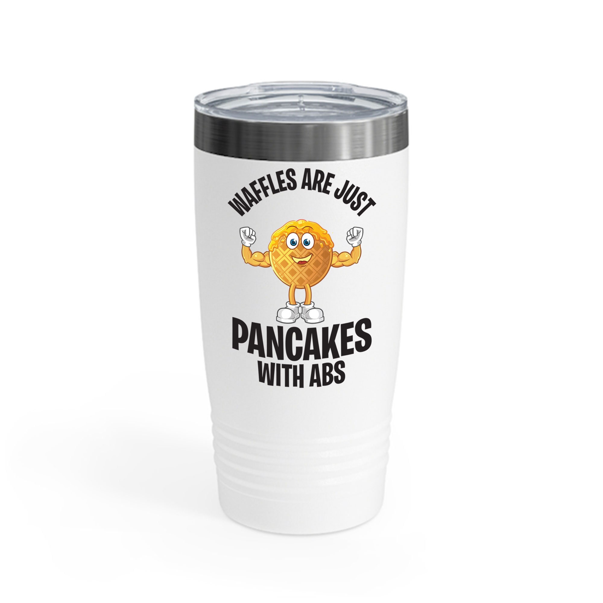 Funny Waffles Are Just Pancakes With Abs Breakfast Waffles Foodie Food Lovers Ringneck Tumbler