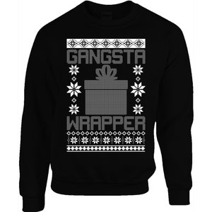 Gangsta Wrapper Grappige Lelijke Kersttrui Vrouwen Trui Sweatshirt