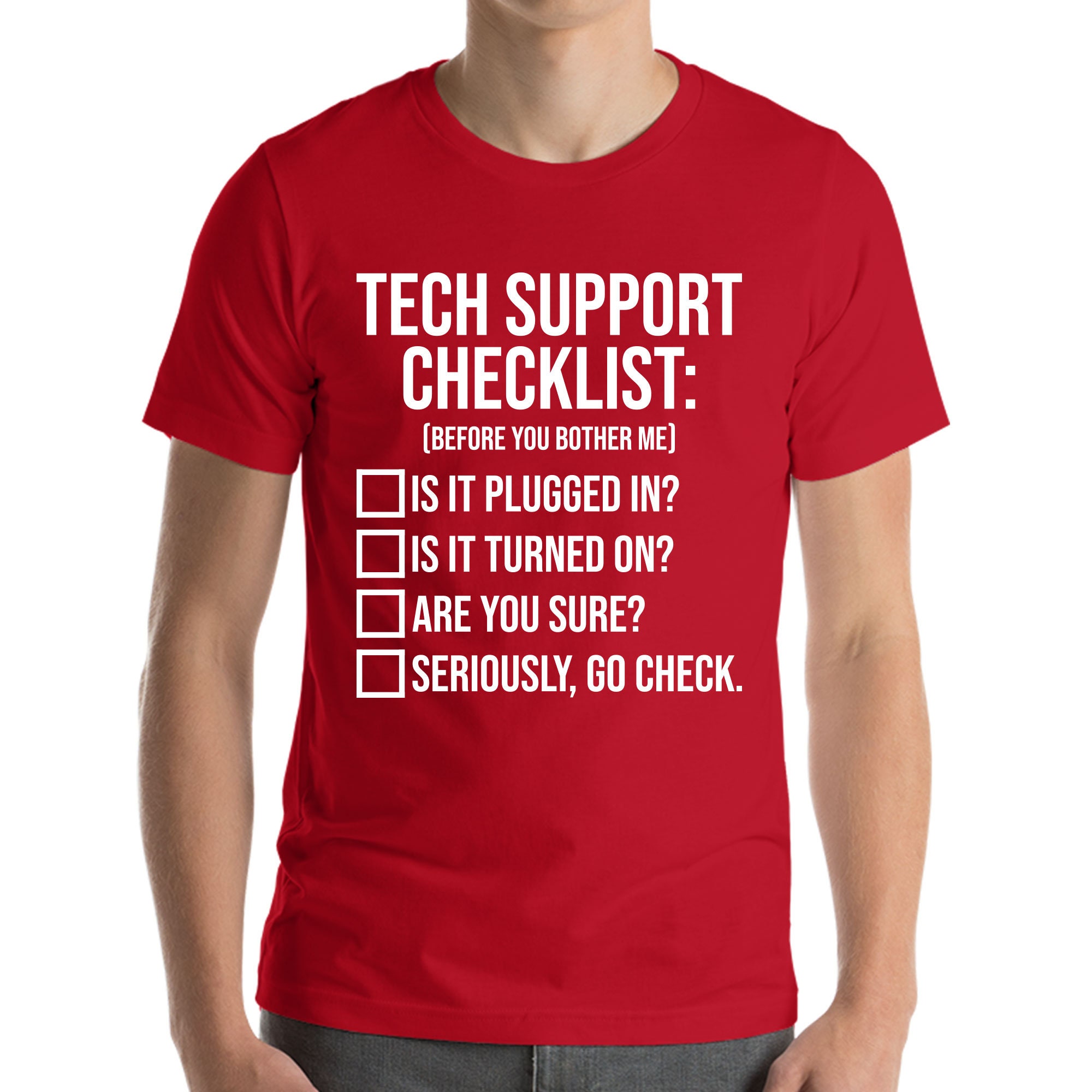 Funny Tech Support Checklist Funny Information Technology IT Etsy