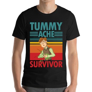 Vintage Tummy Ache Survivor Stomachache IBS Men Women T-Shirt