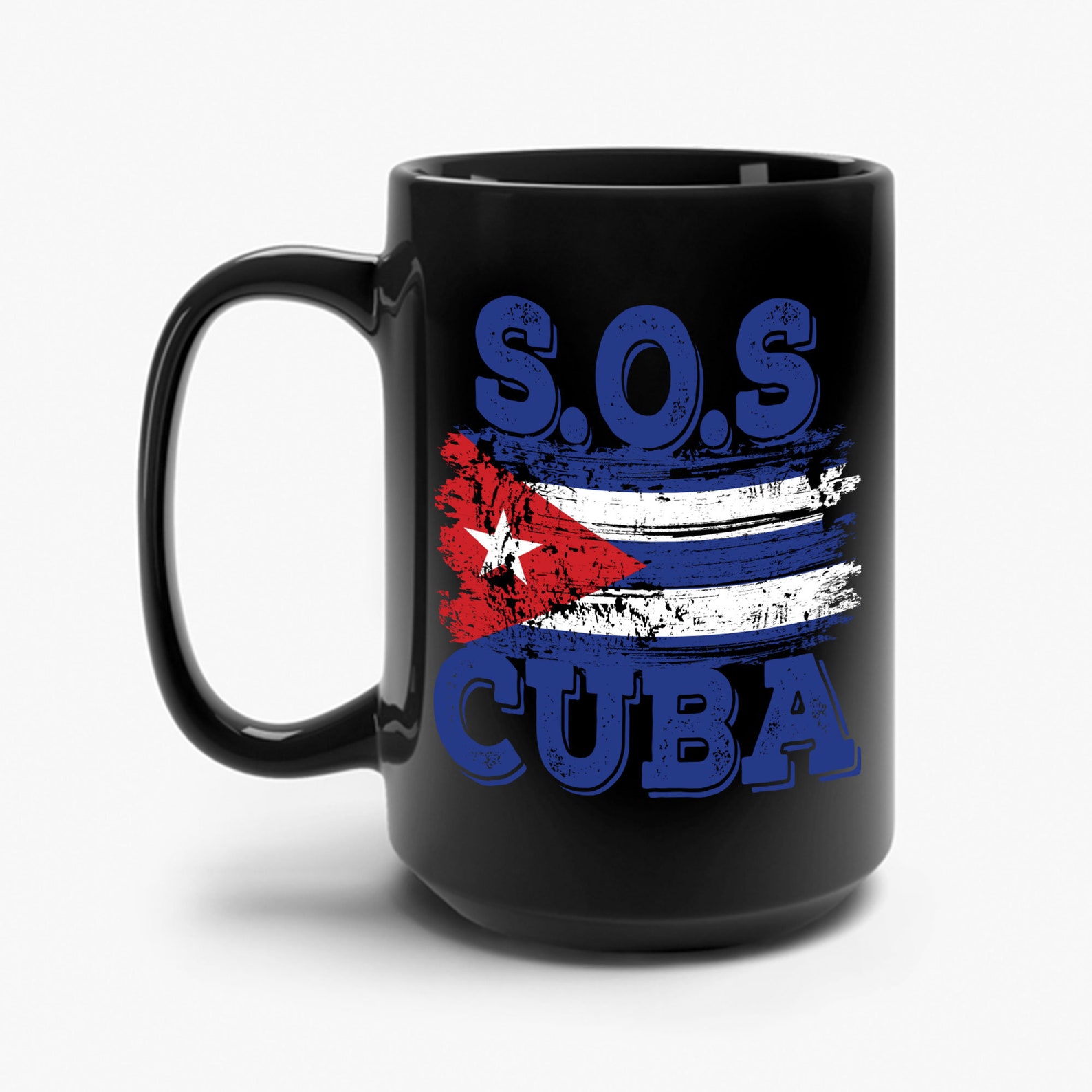 SOS Cuba Cuban Flag Shirt Man Cuban Coffee Mug for Men Women Etsy