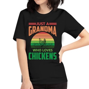 鶏が大好きなおばあちゃん おばあちゃん 農家 農場 Tシャツ