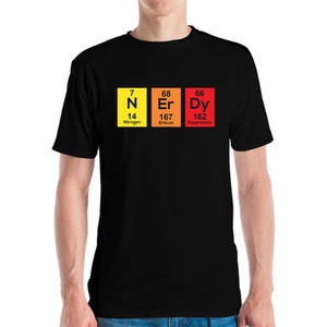 Funny Science Nerdy Periodic Table Chemistry Tshirt Dork Geek Tee For Men Women