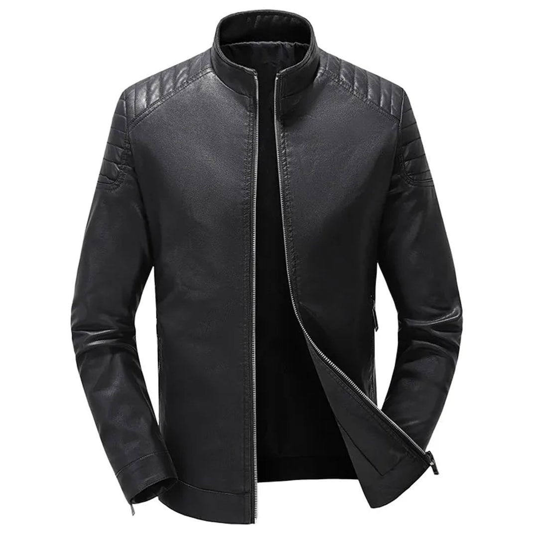 Mens Luxury Slim Leather Jackets Coats Breathable Genuine Etsy