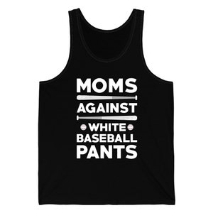 Grappige moeders tegen witte honkbalbroek tee honkbal moederdag tank top
