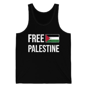 Free Palestine The Palestinian Flag Free Gaza Tank Top Men Women