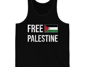 Free Palestine The Palestinian Flag Free Gaza Tank Top Men Women