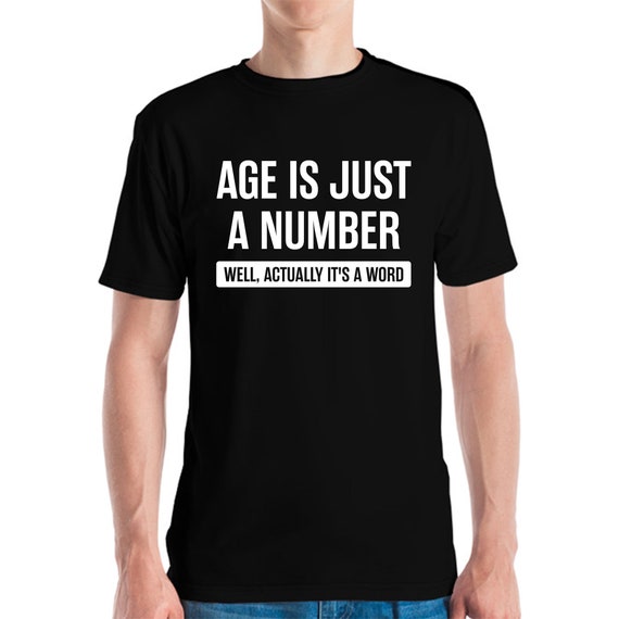 Funny Age is Just A Number Grandpa Senior Citizen T-shirt for - Etsy Funny Age is Just A Number Grandpa Senior Citizen T-shirt for - Etsy