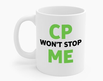 Zhirnlähmung Bewusstsein DP Stop Me Gehirn Kaffeebecher für Männer Frauen