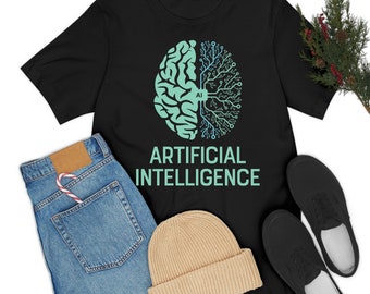 Camiseta de inteligencia artificial, camiseta AI, camiseta Robot AI para hombres, mujeres, tecnología