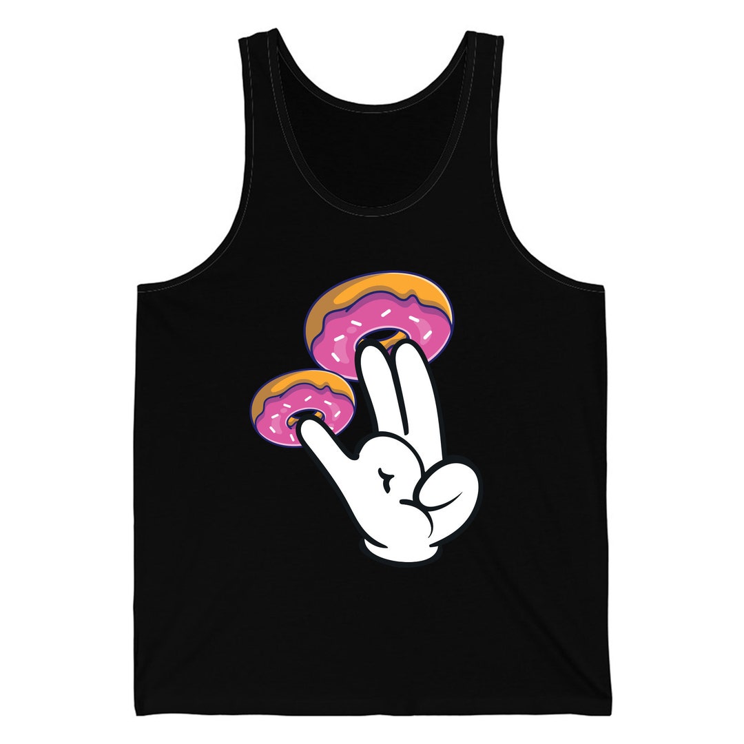 Funny Donuts With the Shocker Hand 2 and 1 Fingers Donut - Etsy