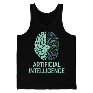 Artificial Intelligence Tee, AI Shirt, Robot AI Tank Top For Men Women Tech