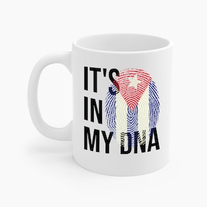 Cuba Its In My DNA Cuban Flag Cuban Coffee Mug For Men Women
