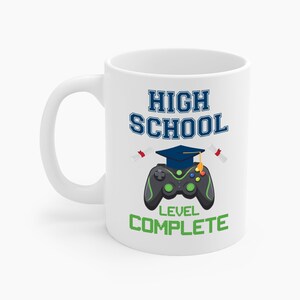 Funny High School Level Complete Graduation Gamer Gaming Coffee Mug Men Women Travelers