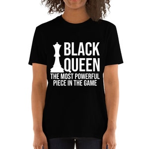 Damen Black Queen Stärkste Schach Afroamerikanische Frauen Schwarz Geschichte Monat T-Shirt
