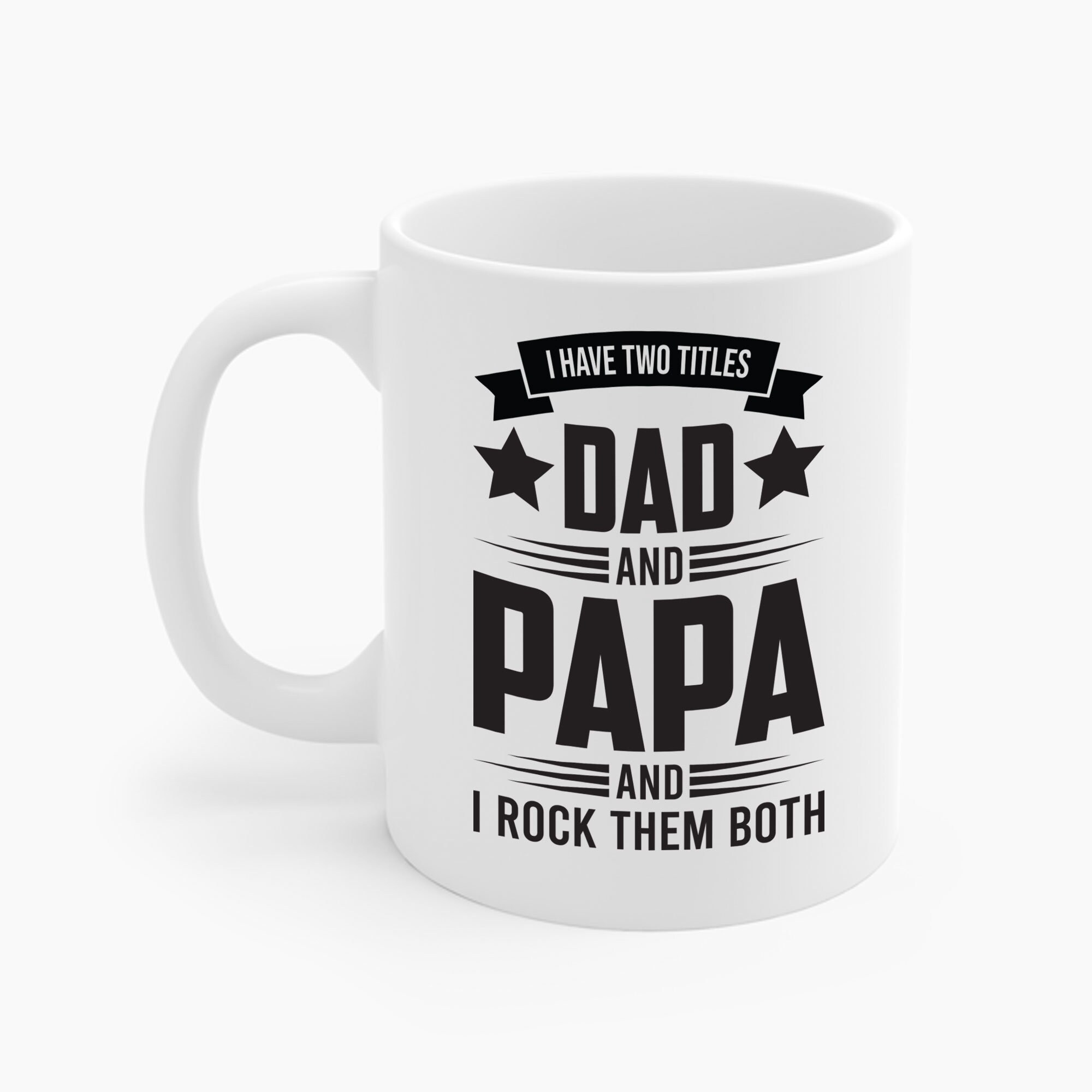 Divertido tengo dos títulos papá y papá camiseta Día del Padre - Etsy ...