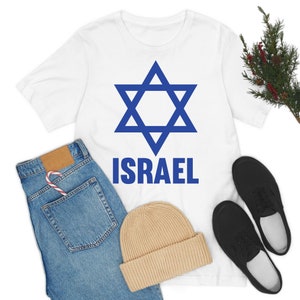Israel Flag Star of David Israeli Jewish T-Shirt For Men Women