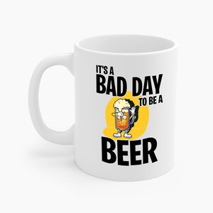 Divertente è una brutta giornata per essere una birra che beve birra fredda, tazza in ceramica estiva per uomini e donne