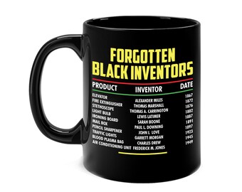 Taza de café del mes de la historia negra de los inventores negros para hombres y mujeres afroamericanos