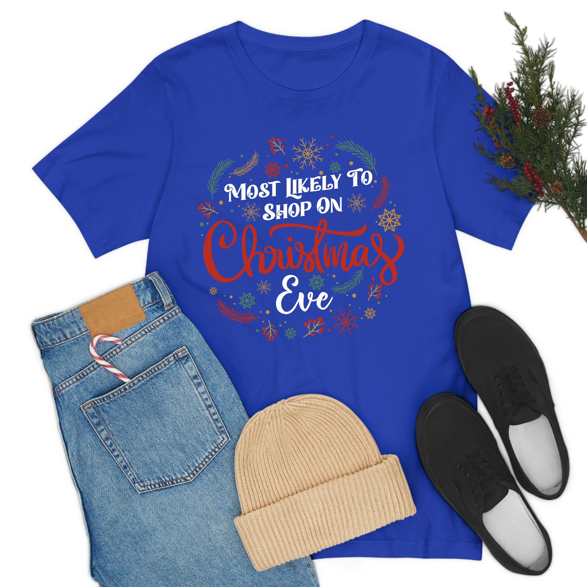 Funny Most Likely to Shop on Christmas Eve Shopping Family Etsy