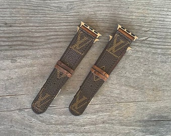 etsy louis vuitton apple watch strap