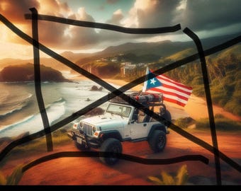Cuadro de canvas  estampas de  puerto Rico souvenir  21” x 13   En marcados