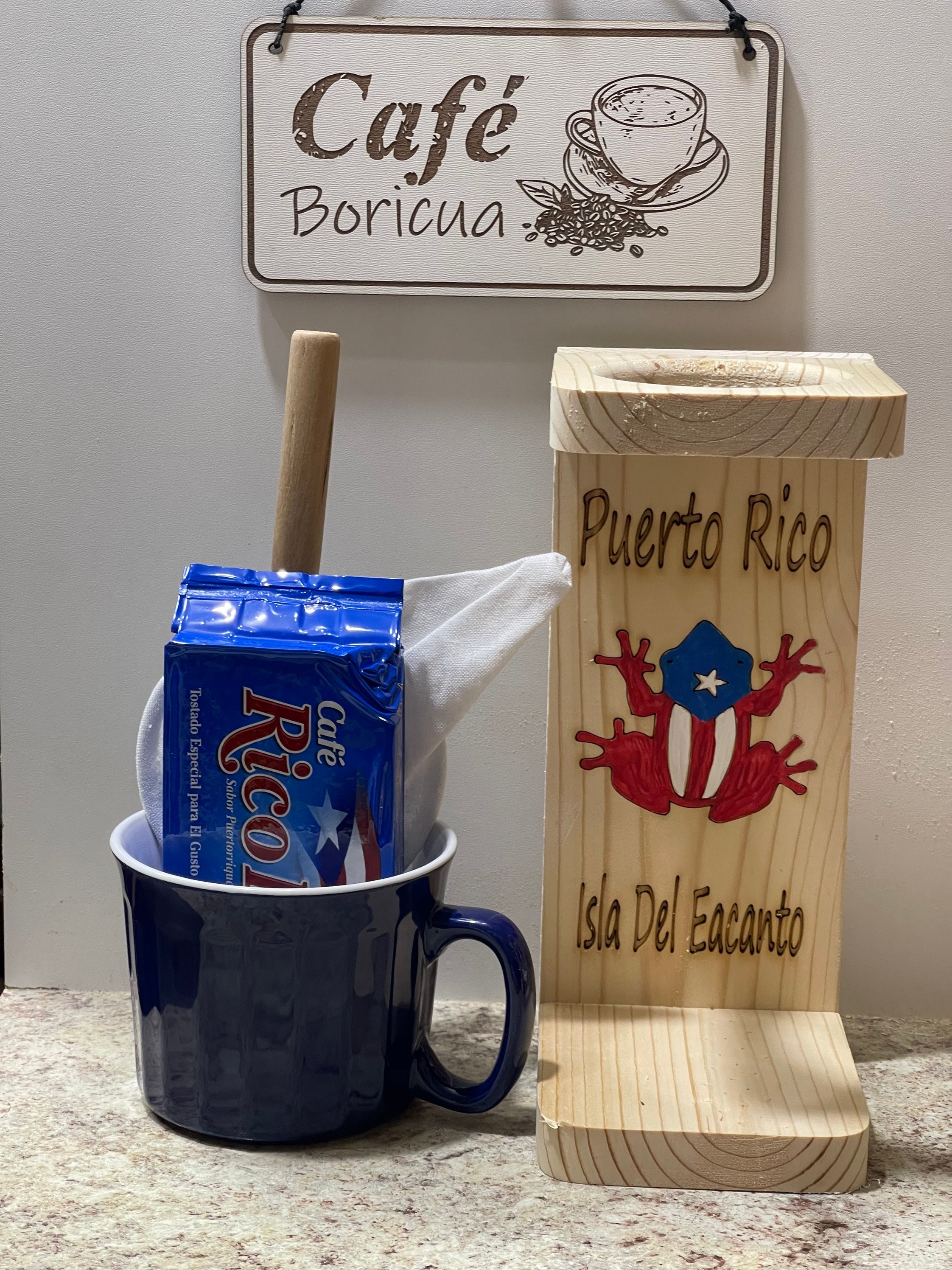 Small Puerto Rico Cafetera – NamArt Designs
