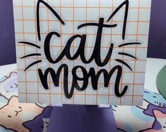Cat Mom Vinyl Decals