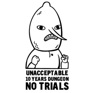 Unacceptable Lemon Cartoon Vinyl Decal