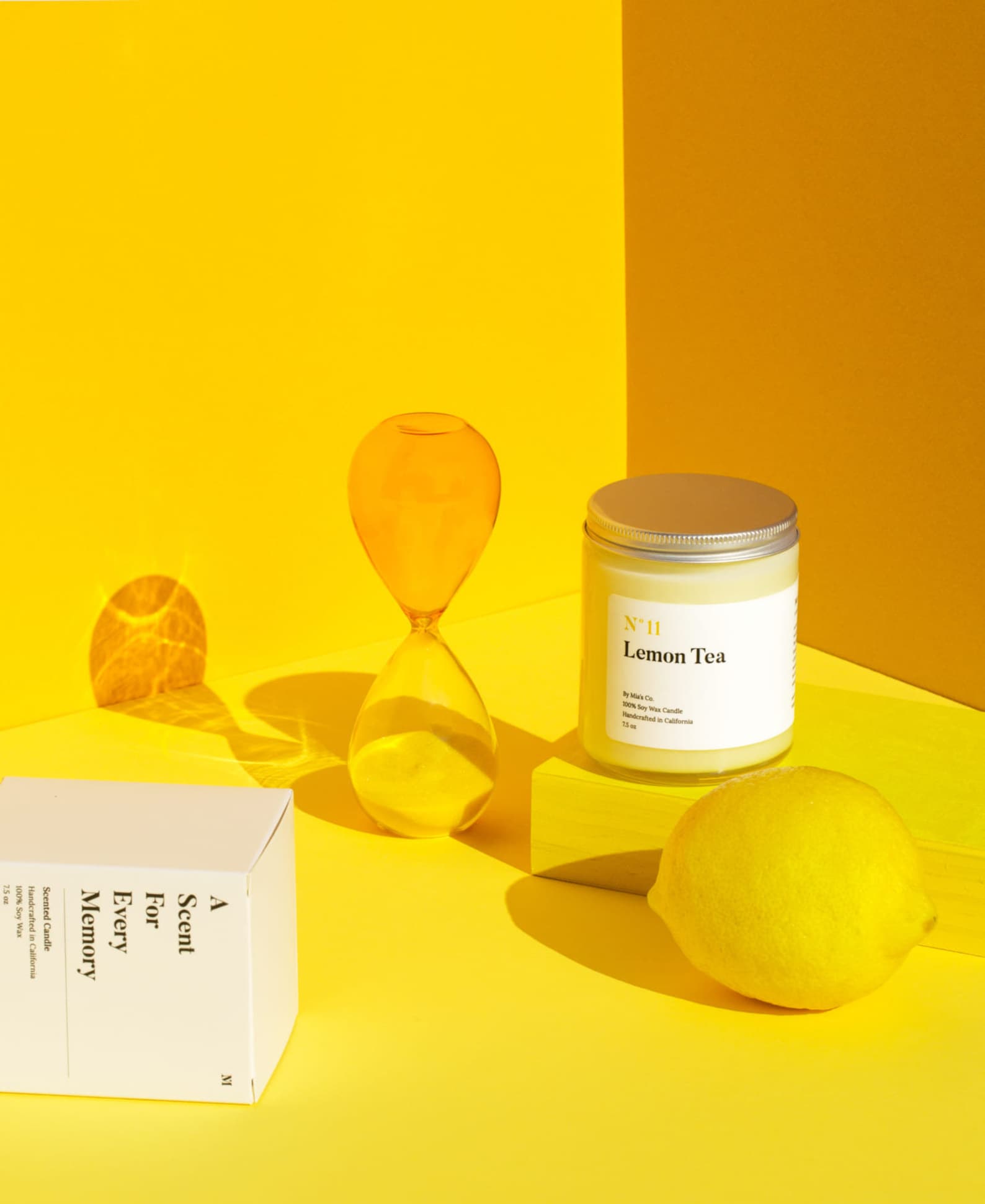 No11 Lemon Tea Candle Handmade Soy Candles Summer Gift Etsy