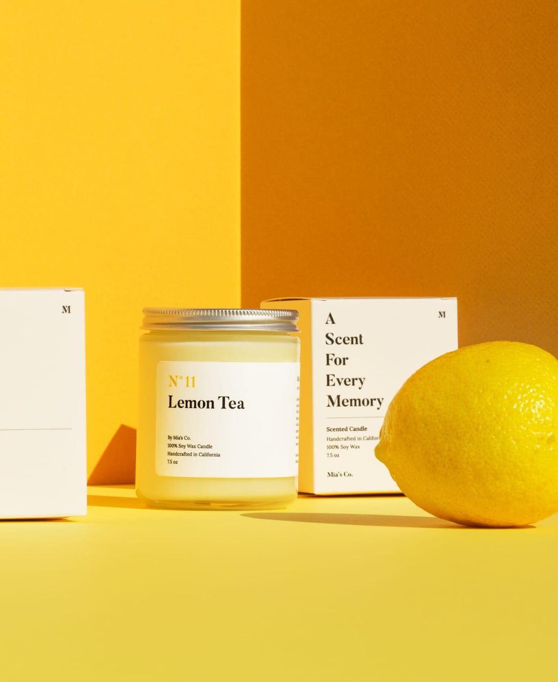 No11 Lemon Tea Candle Handmade Soy Candles Summer Gift Etsy