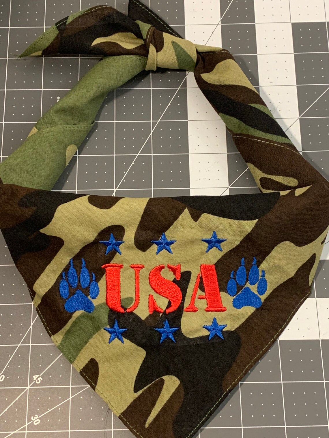 German Shepherd bandana. Dog Bandana. Dog scarf. USA Etsy